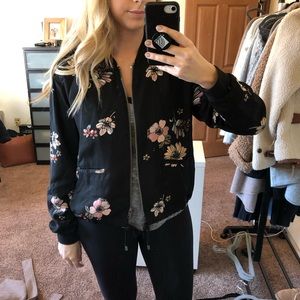 Who What Where Floral Bomber Jacket